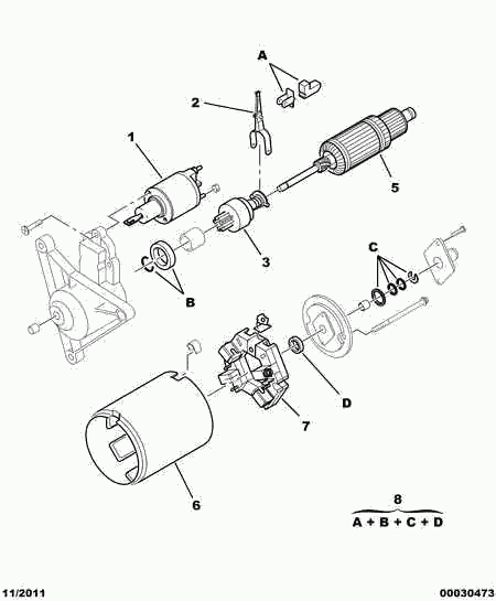 PEUGEOT 5835 99 - Pinion electromotor parts5.com