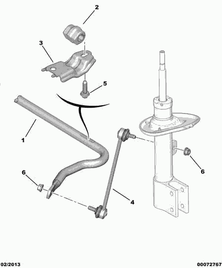 CITROËN (DF-PSA) 98 049 474 80 - Brat / bieleta suspensie, stabilizator parts5.com