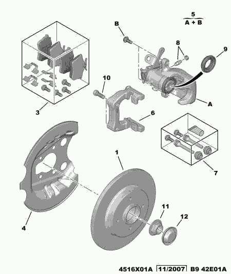 CITROËN 4402 F5 - Pinza de freno parts5.com