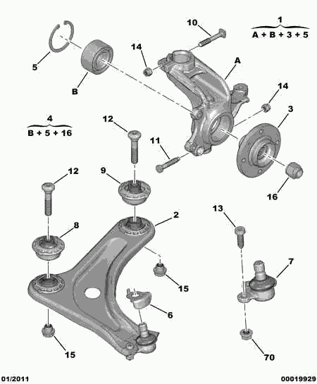 CITROËN 3520 V1 - Brat, suspensie roata parts5.com