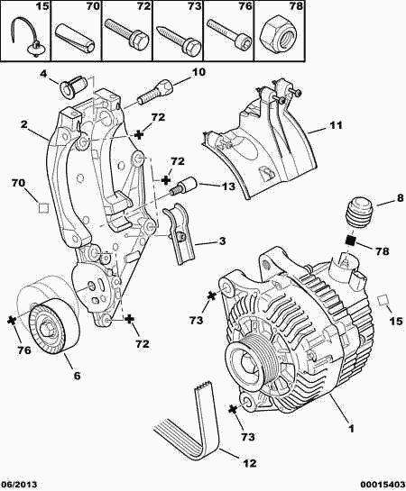 CITROËN 5750.XN - Kanallı V kayışı parts5.com