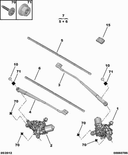 CITROËN 6426 PC - Pyyhkijänsulka parts5.com