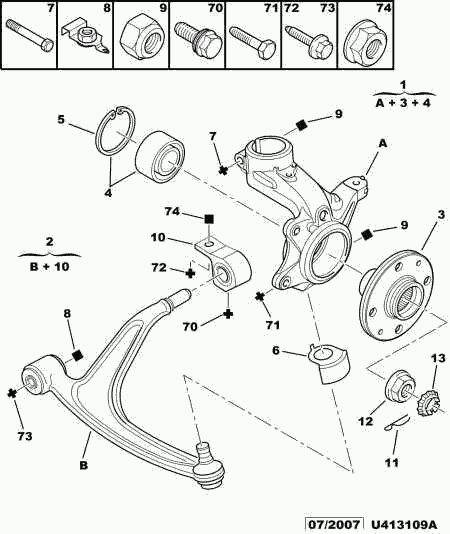 CITROËN 3520.V3 - Носач, окачване на колелата parts5.com