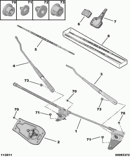 CITROËN 6426 XQ - Pióro wycieraczki parts5.com