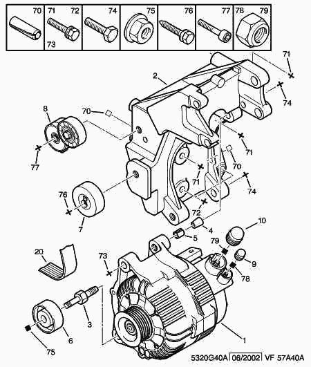 FIAT 5751-96 - Rola ghidare / conducere, curea transmisie parts5.com