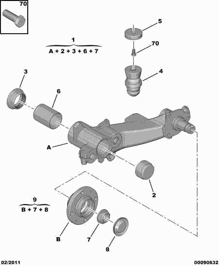 CITROËN 3739.28 - Axle Nut, drive shaft parts5.com