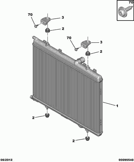 PEUGEOT 1330.F4 - Radiator, racire motor parts5.com