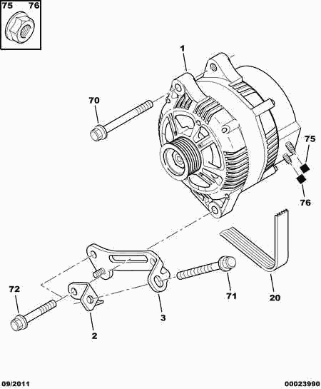 Alfa Romeo 5750.QN - Correa trapecial poli V parts5.com