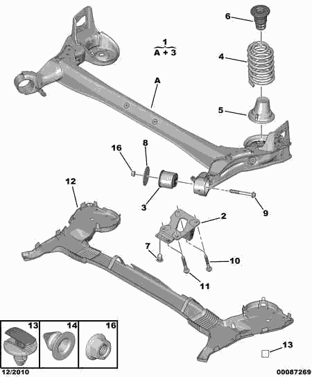 DS 5131 K0 - Mounting, axle beam parts5.com