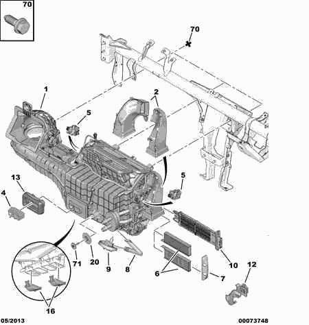 Opel 6447 XF - Filtro, aire habitáculo parts5.com