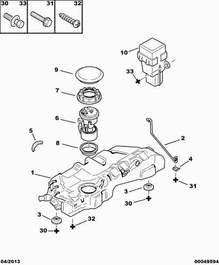 PEUGEOT 96 107 921 - Горивна помпа parts5.com