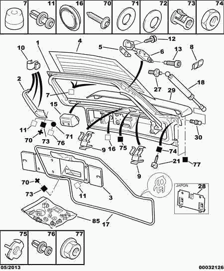 PEUGEOT 8731 C2 - Muelle neumático, maletero / compartimento de carga parts5.com