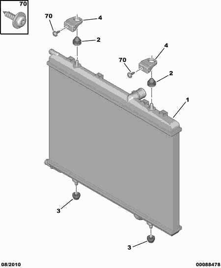 CITROËN/PEUGEOT 1330 V5 - Radiator, racire motor parts5.com