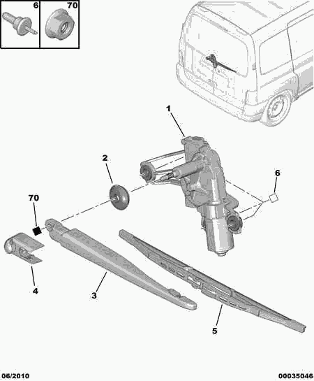 CITROËN 6426 SF - Lamela stergator parts5.com