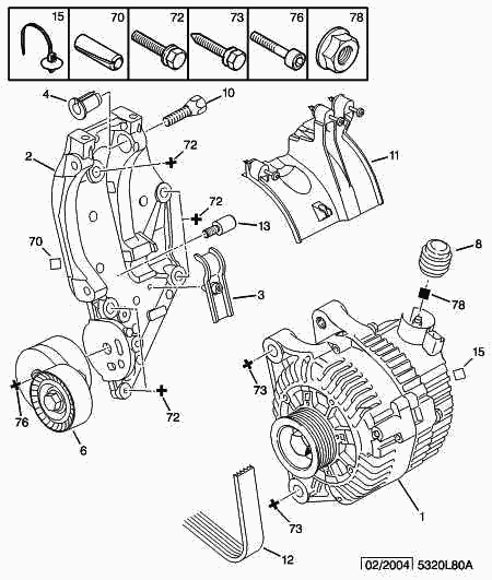 CITROËN/PEUGEOT 5751 A7 - Deflection / Guide Pulley, v-ribbed belt parts5.com