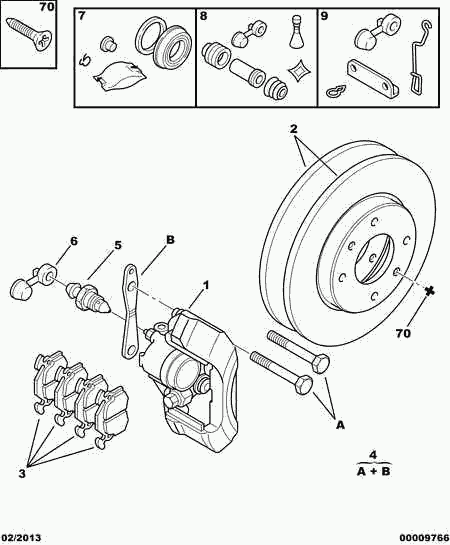 CITROËN 4252 72 - Brake Pad Set, disc brake parts5.com