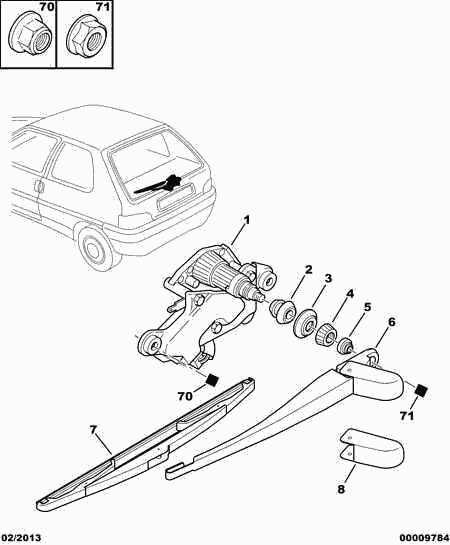 CITROËN 6426 LW - Μάκτρο καθαριστήρα parts5.com