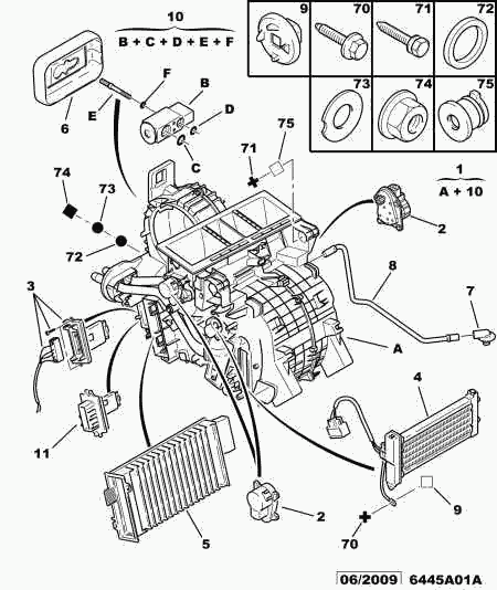 PEUGEOT 6441 L2 - Ellenállás, belső tér szellőzés parts5.com