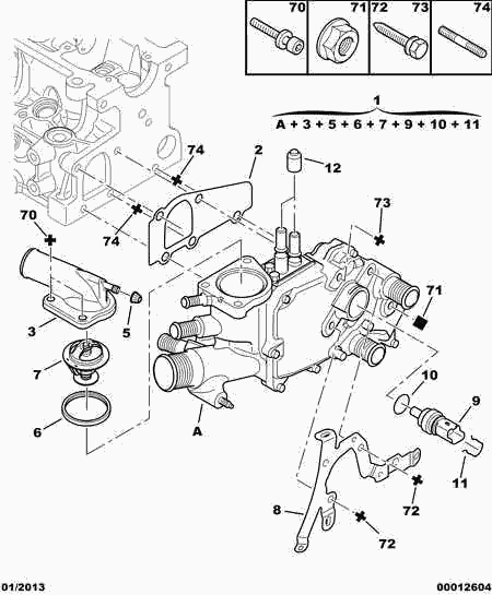 CITROËN 1336 S4 - Conducto refrigerante parts5.com