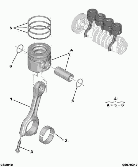 CITROËN/PEUGEOT 0606.Z3 - Kepsulaagrite komplekt parts5.com