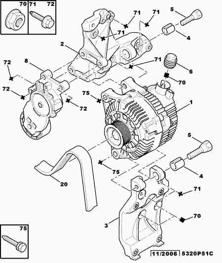 PEUGEOT 5751.F9 - Tensor de correa, correa poli V parts5.com