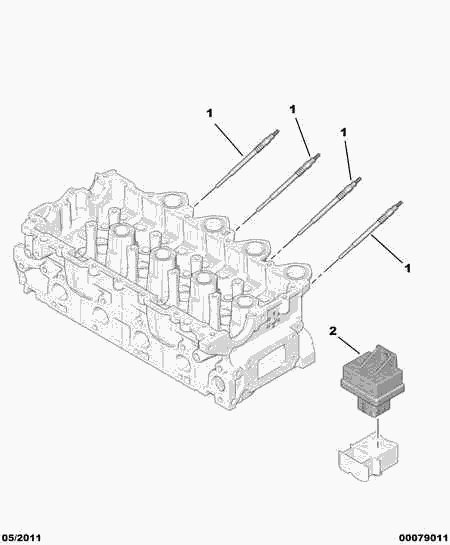 CITROËN/PEUGEOT 5960 79 - Glow Plug parts5.com