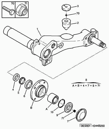 CITROËN 3748.72 - Kit de roulements de roue parts5.com