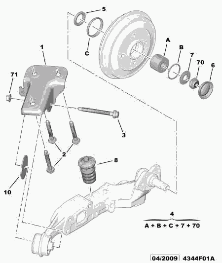 PEUGEOT 3748.77 - Rattalaagrikomplekt parts5.com