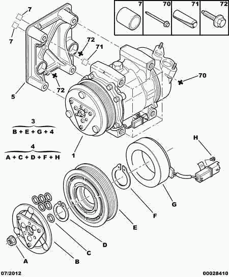 PEUGEOT 6453.KS - Compresor, aire acondicionado parts5.com