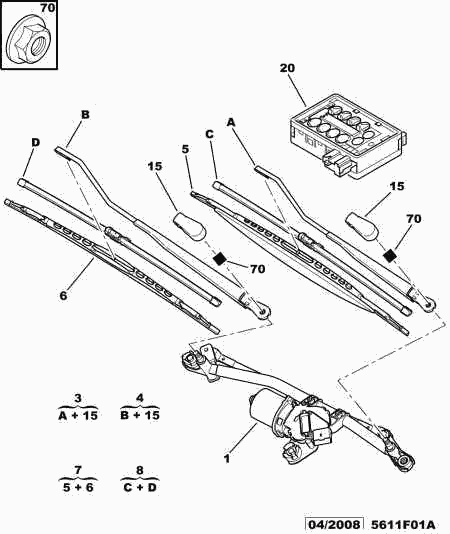 CITROËN 6426 TX - Μάκτρο καθαριστήρα parts5.com