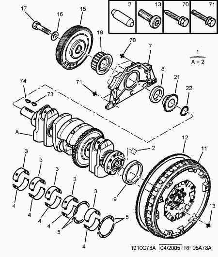 PEUGEOT 0515.S4 - Koło pasowe, wał korbowy parts5.com