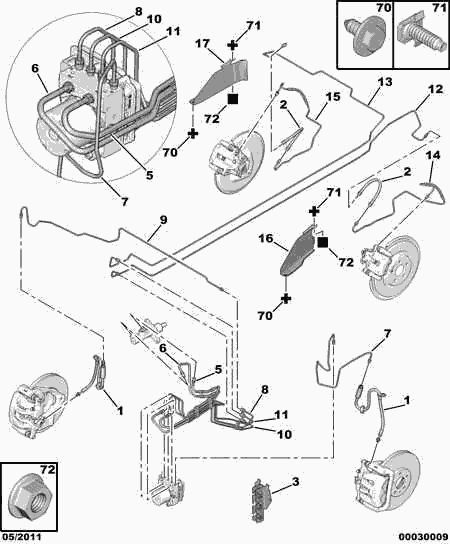 CITROËN 4806 67 - Furtun frana parts5.com