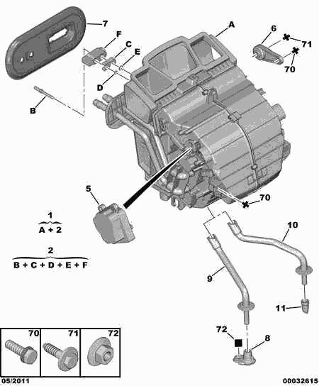 PEUGEOT 6461 H7 - Válvula de expansión, aire acondicionado parts5.com