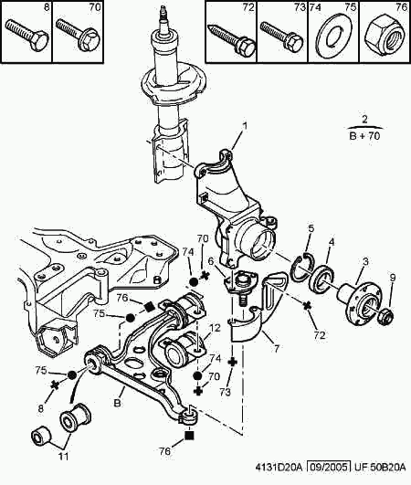 CITROËN 3640.54 - Zvislý / nosný čap parts5.com