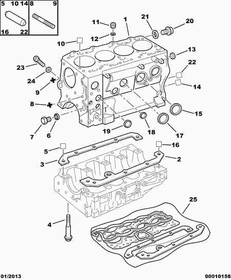 PEUGEOT (DF-PSA) 0164 70 - Tesnenie kolena sac. potrubia parts5.com