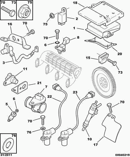 PEUGEOT 1192 W5 - Air Mass Sensor parts5.com