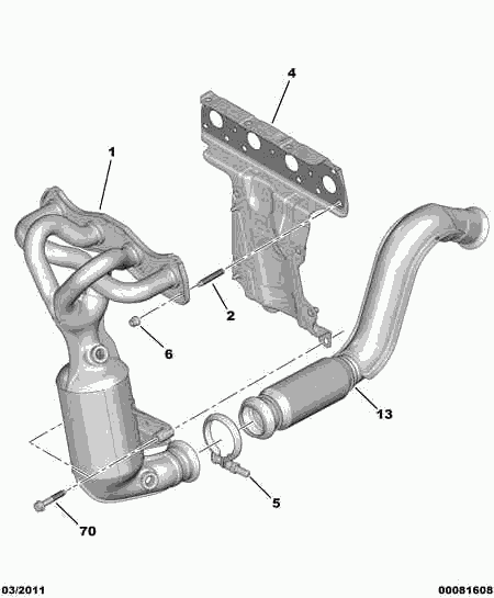 CITROËN 0341 L6 - Καταλύτης parts5.com