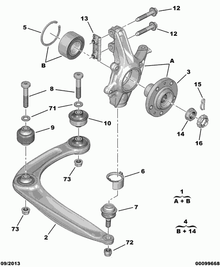 PEUGEOT (DF-PSA) 3350 84 - Σετ ρουλεμάν τροχών parts5.com