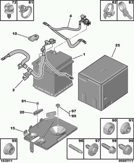 CITROËN/PEUGEOT 5600 TC - Starter Battery parts5.com