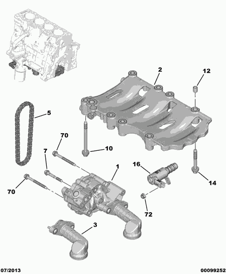 DS 98 078 081 80 - Łańcuch, napęd pompy oleju parts5.com