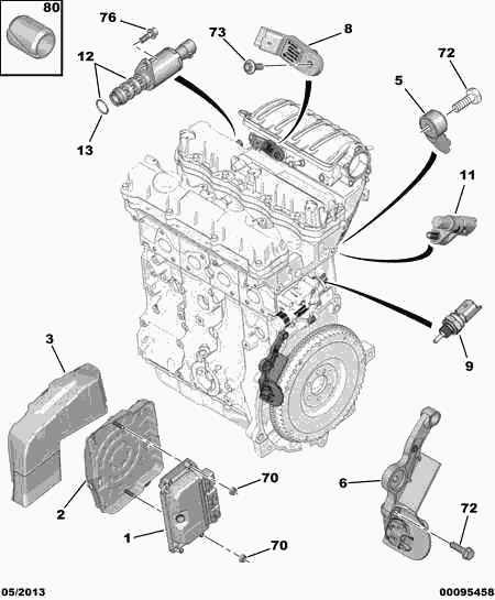 CITROËN/PEUGEOT 96 367 771 80 - Sensor, temperatura del refrigerante parts5.com