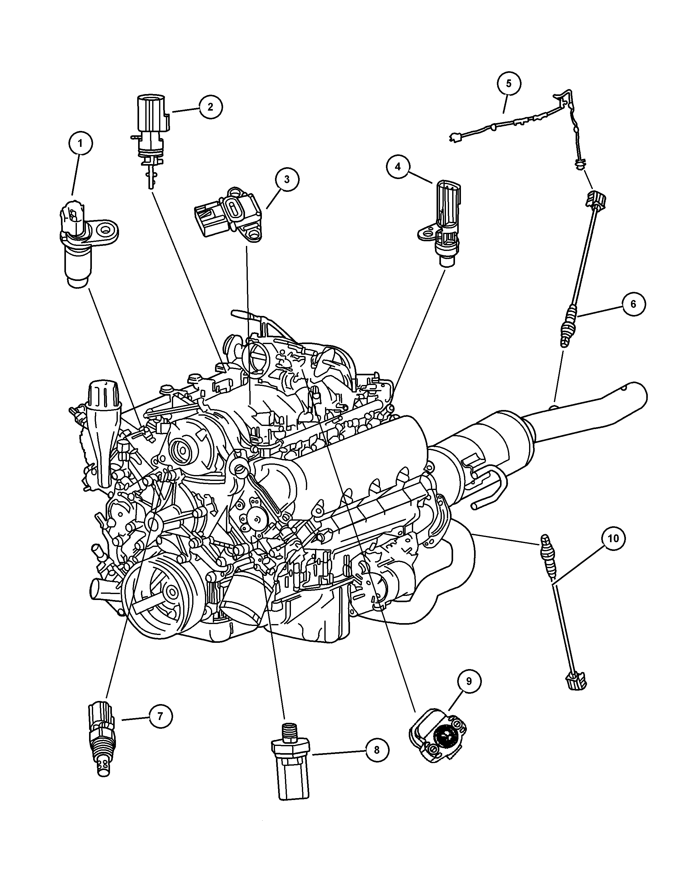 Jeep 56029 333AA - Lambda Sensor parts5.com