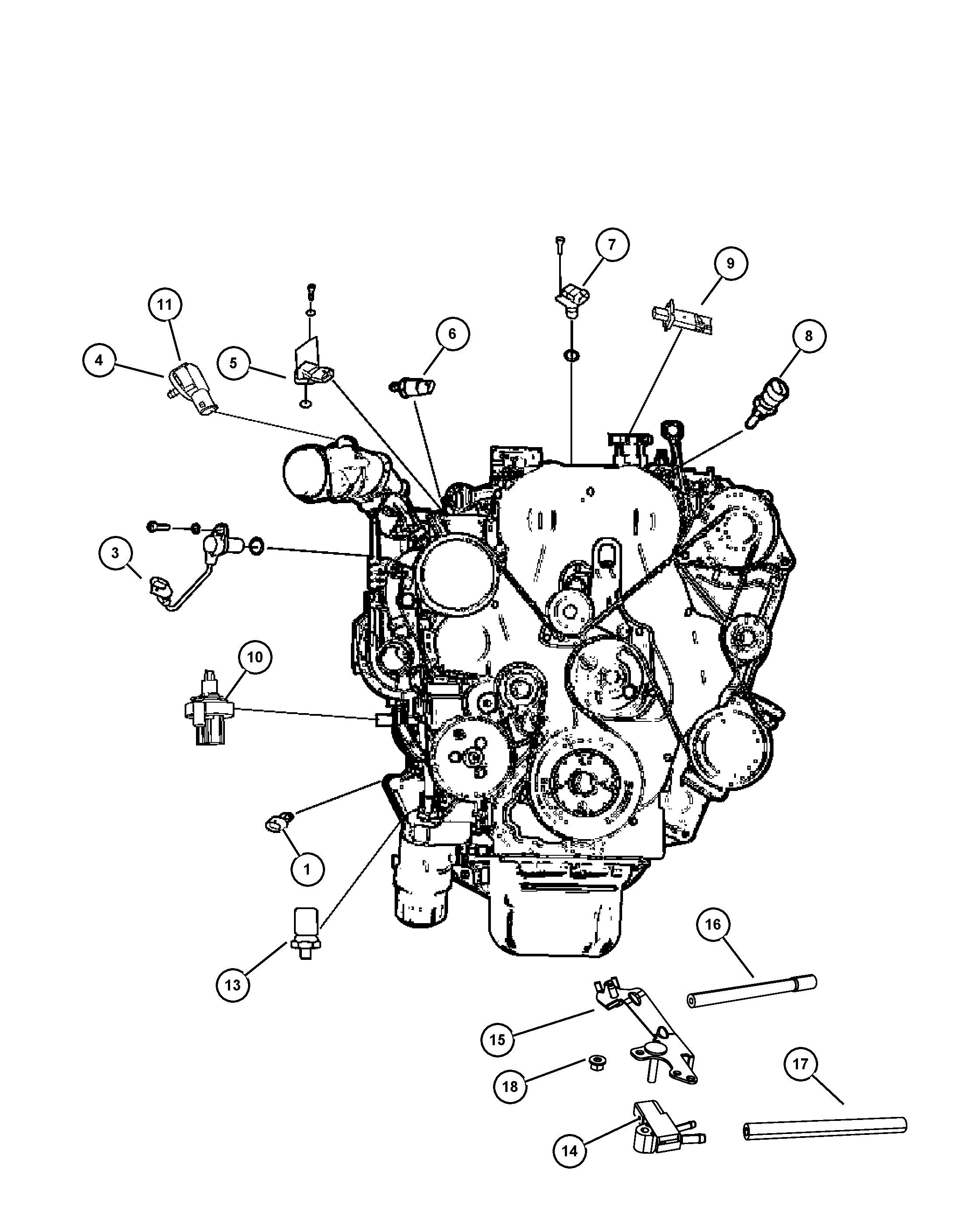 Chrysler 68031 593AA - Sensör, şarj basıncı parts5.com