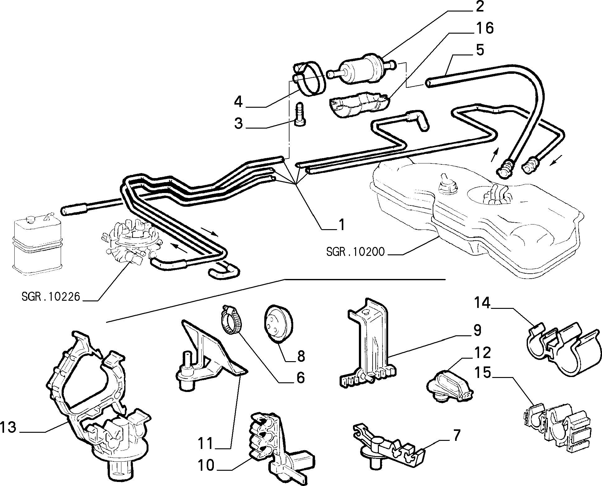 Lancia 46441236 - Filtro combustible parts5.com