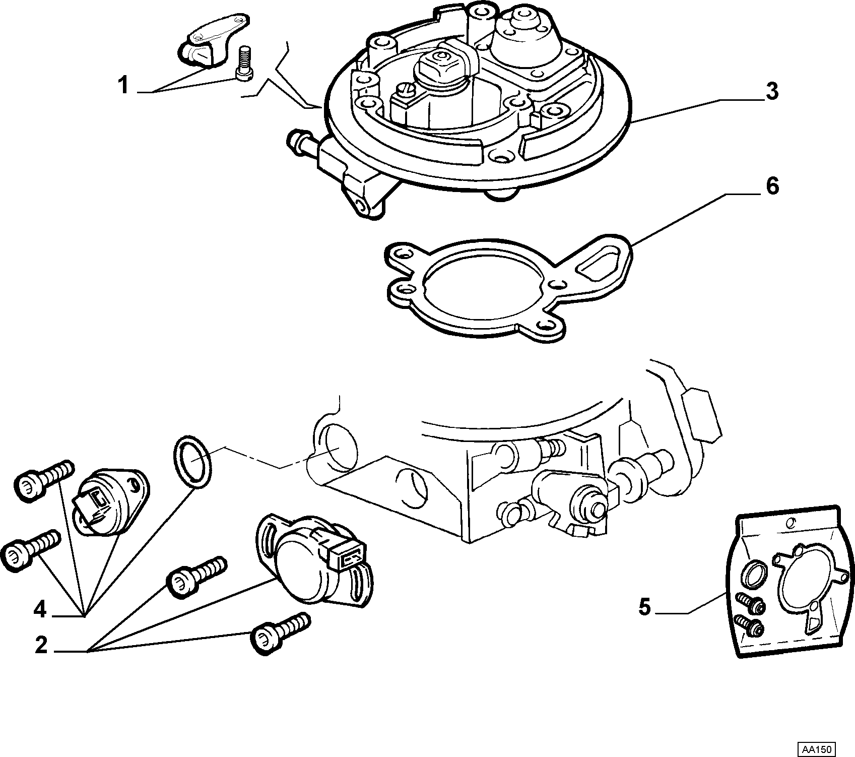 Lancia 77364618 - Sensor, accelerator pedal position parts5.com