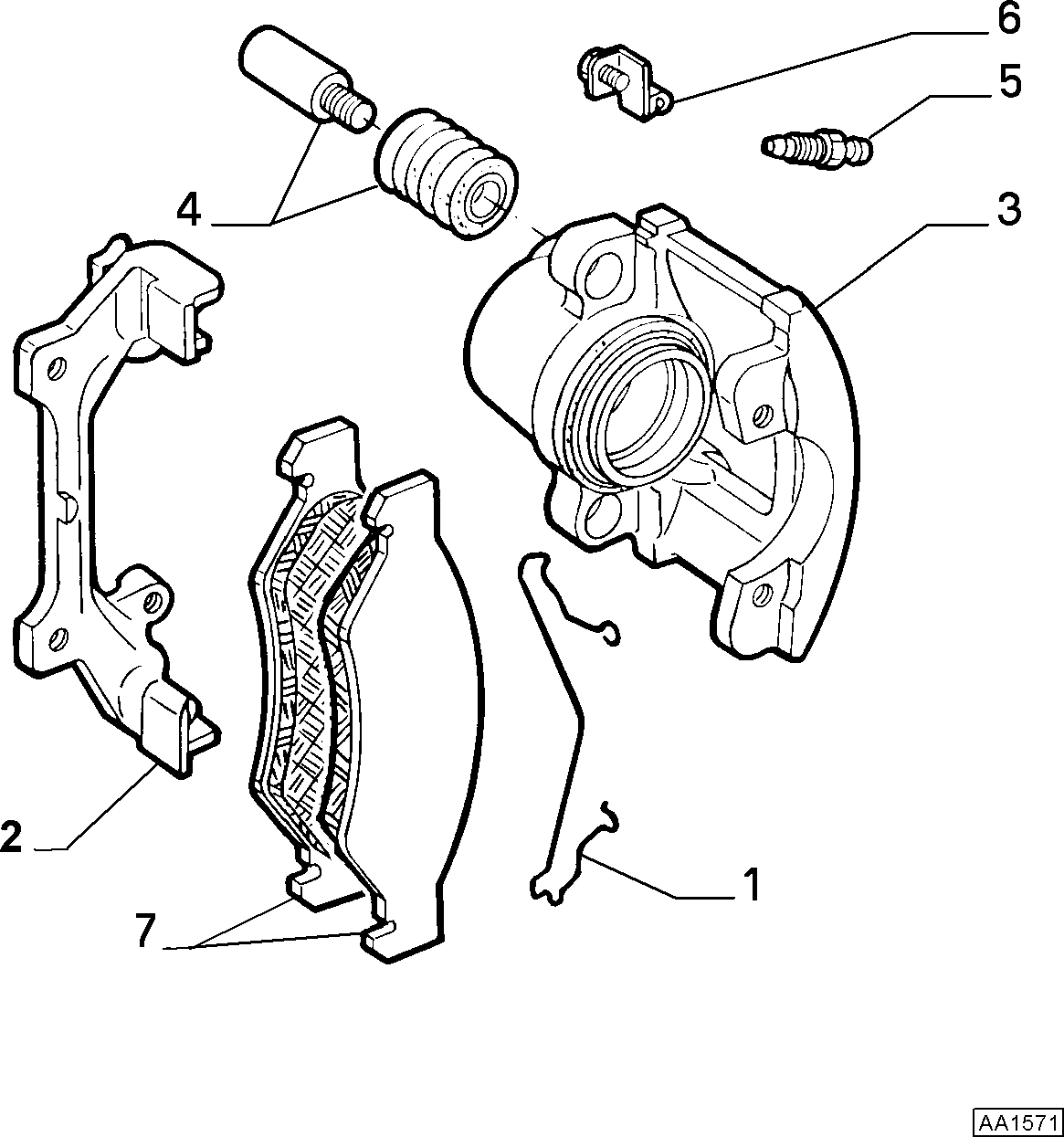 FIAT 9947053 - Komplet vodilnih tulk, sedlo zavore parts5.com