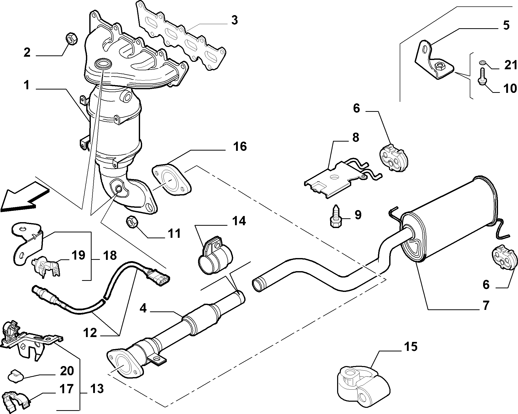 FIAT 46751082 - Sonda Lambda parts5.com