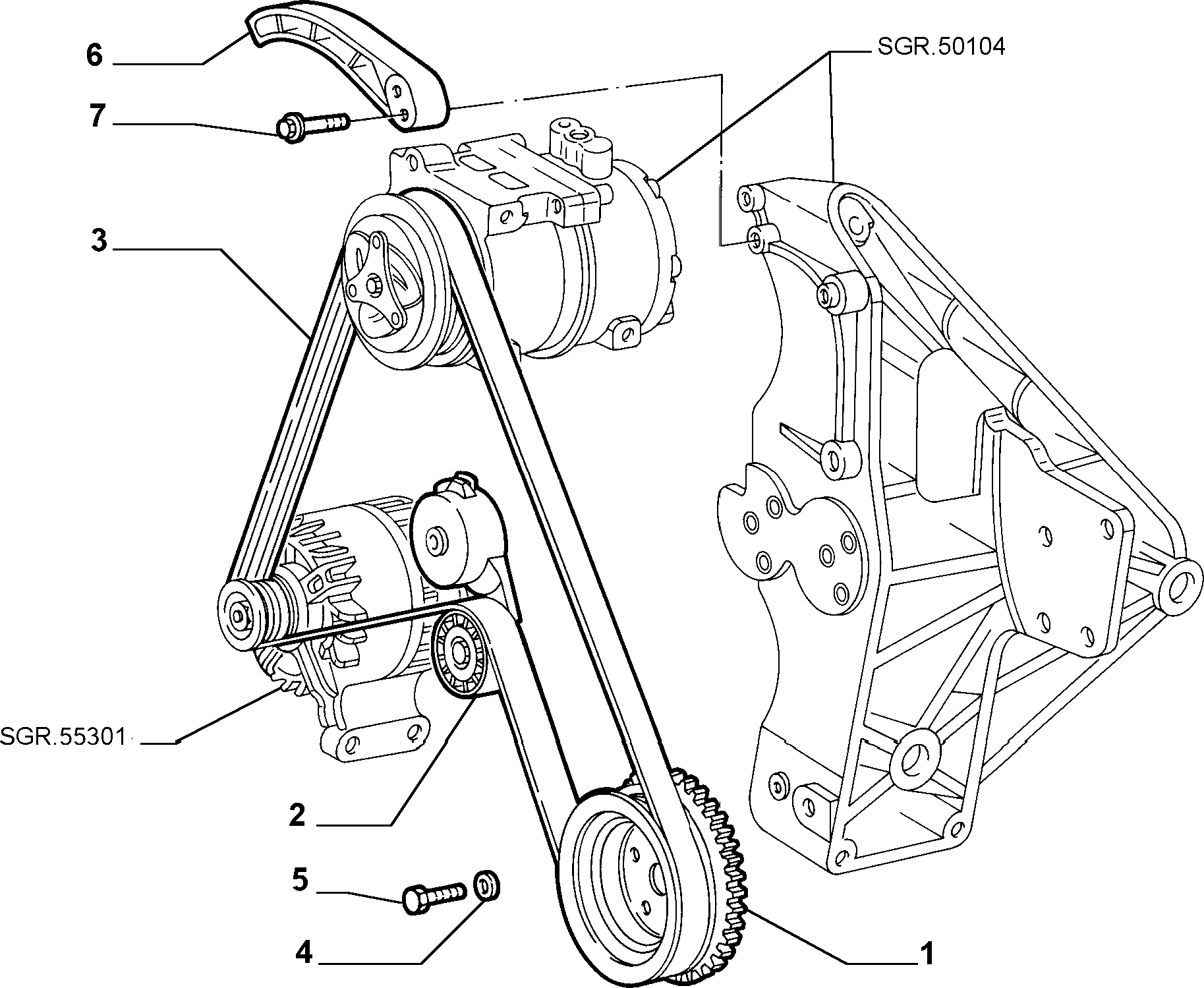 FIAT 55232450 - Ozubený klinový remeň parts5.com