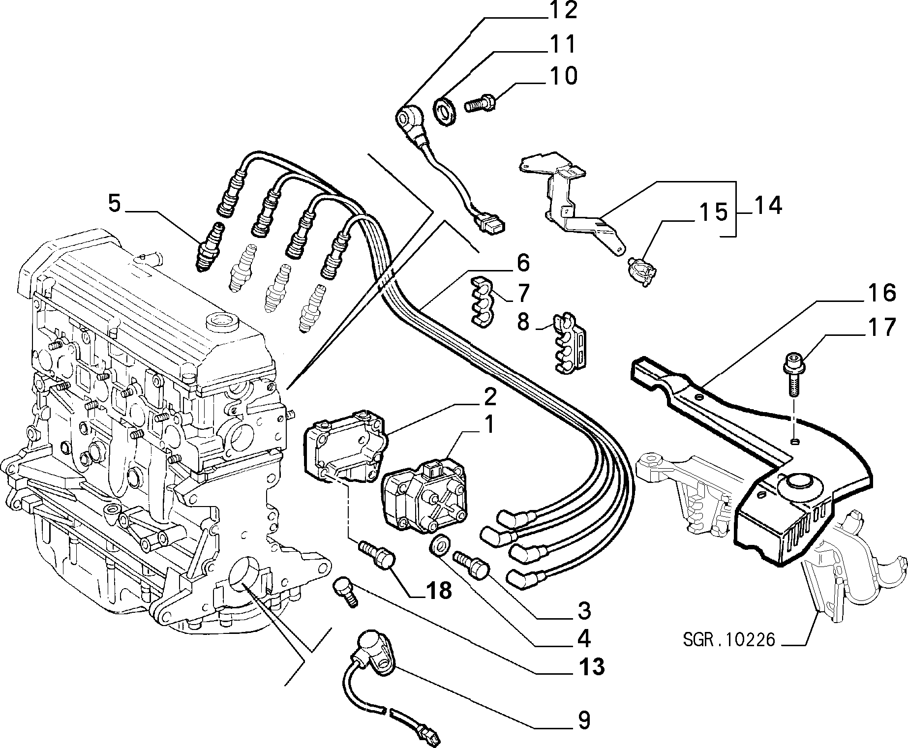 Lancia 46 47 20 21 - Vzigalna svecka parts5.com