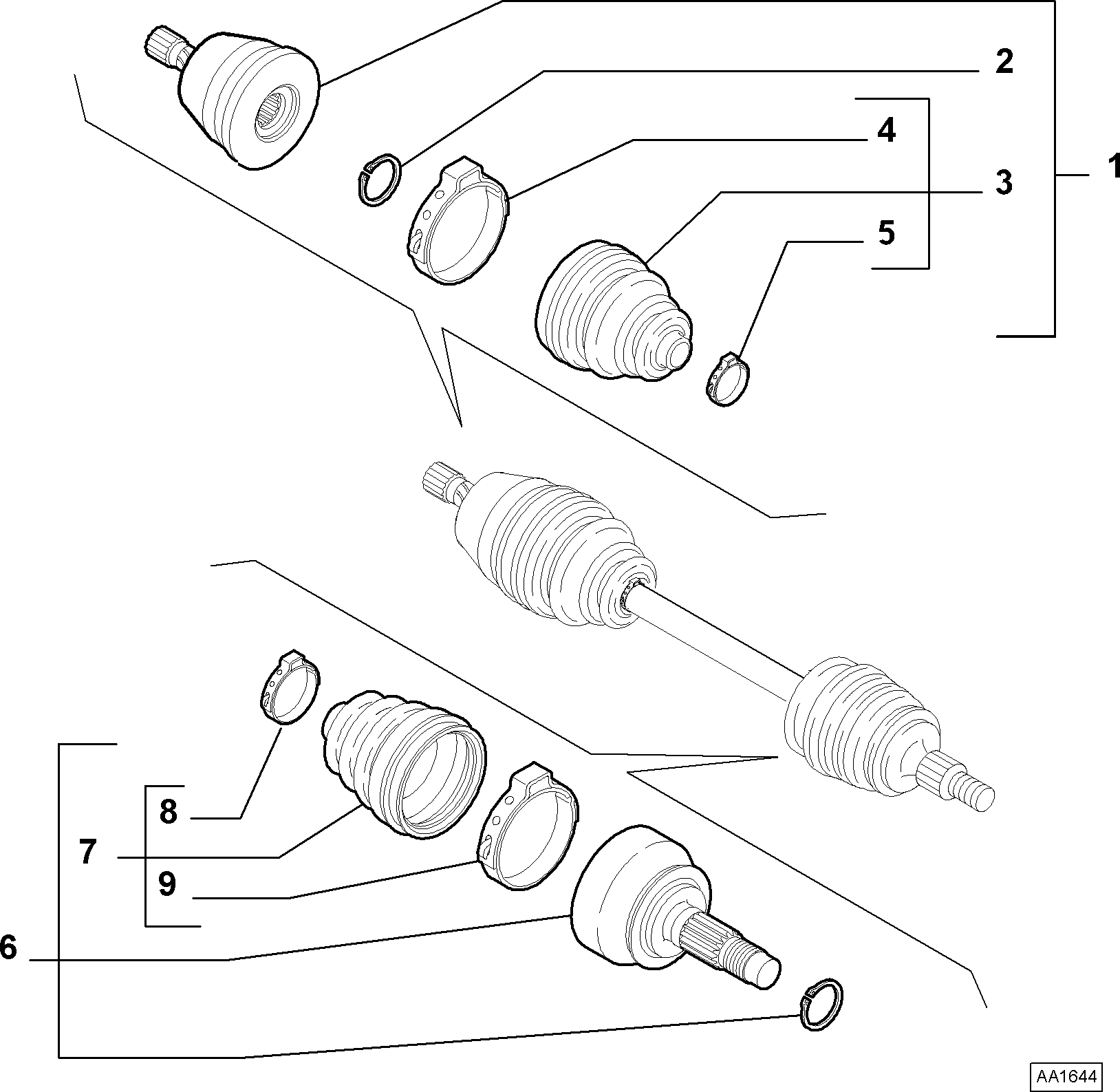 FIAT 71740557 - Set articulatie, planetara parts5.com